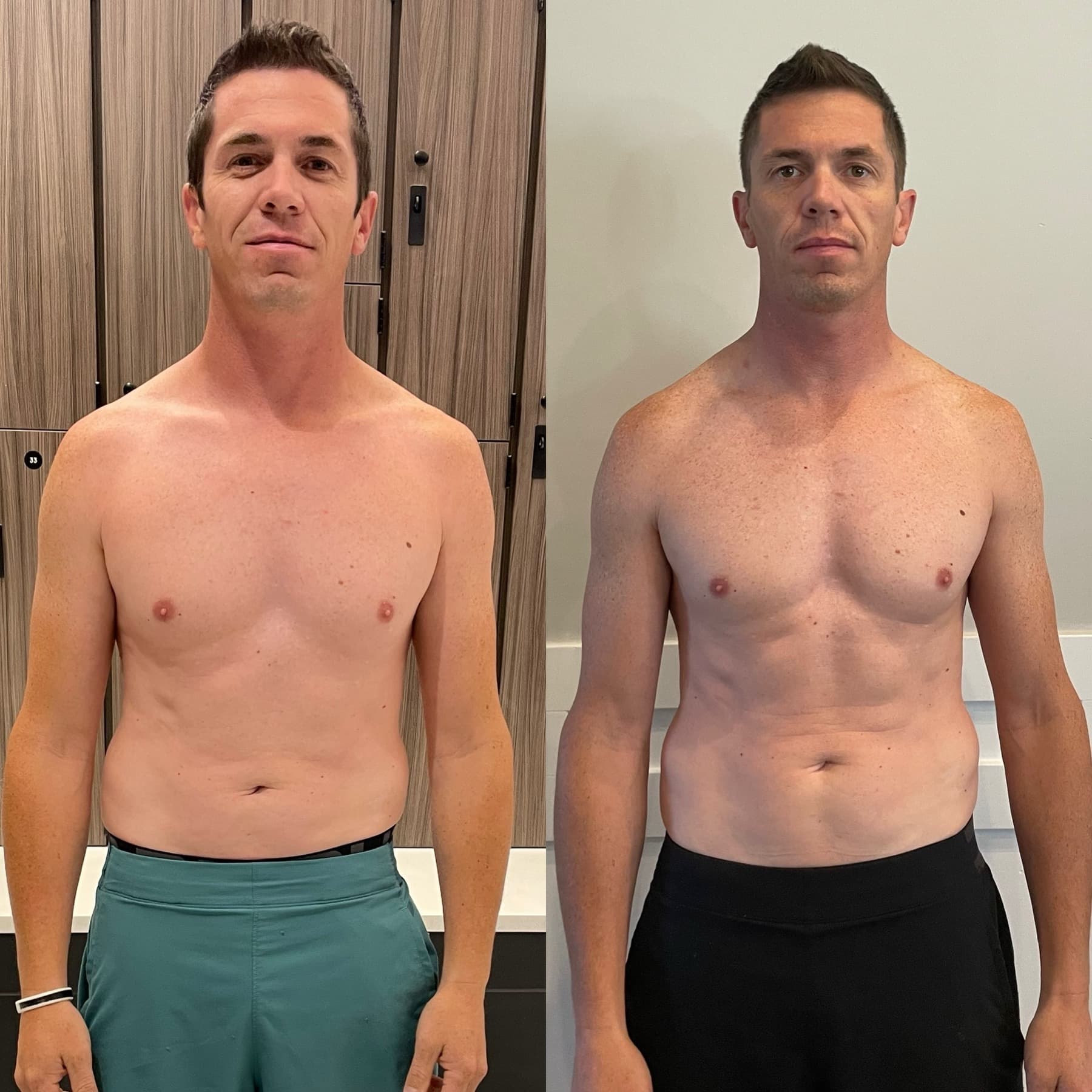 Tyler Jensen front before and after
